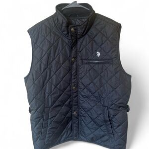 U.S. Polo Assn. Black Quilted Vest
